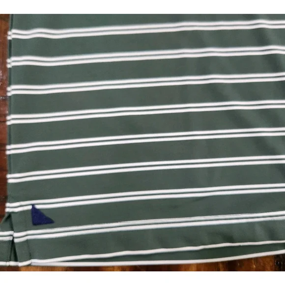 Untuckit Polo Shirt Mens Large Golf Cronos Double Stripe Short Sleeves - Picture 4 of 9
